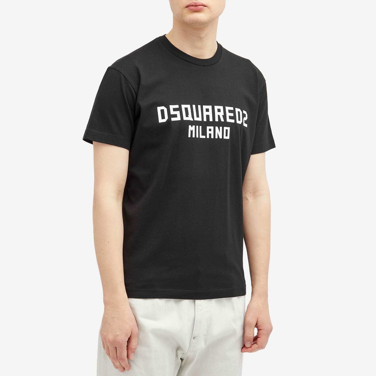 DSQUARED2｜ (S74GD1418 D20020 962X) Dsquared2 Men's Cool Fit T-Shirt in Black/White Print Dsquared2