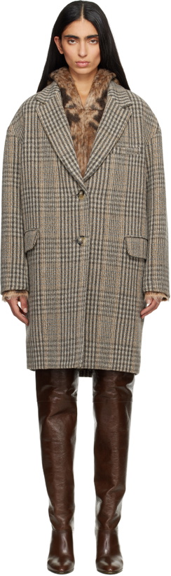 Photo: Isabel Marant Etoile Brown Limiza Coat