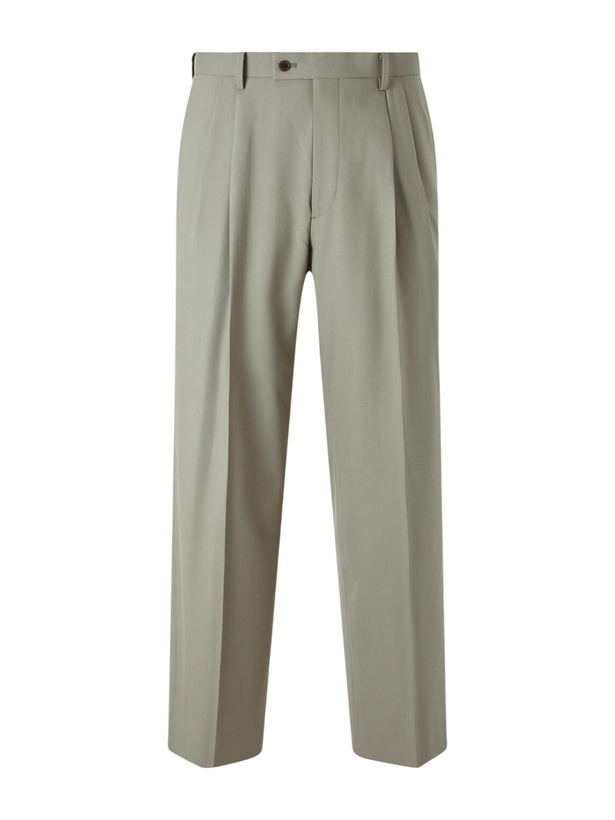 Photo: Auralee - Ultra Fine Tropical Wool Trousers - Green