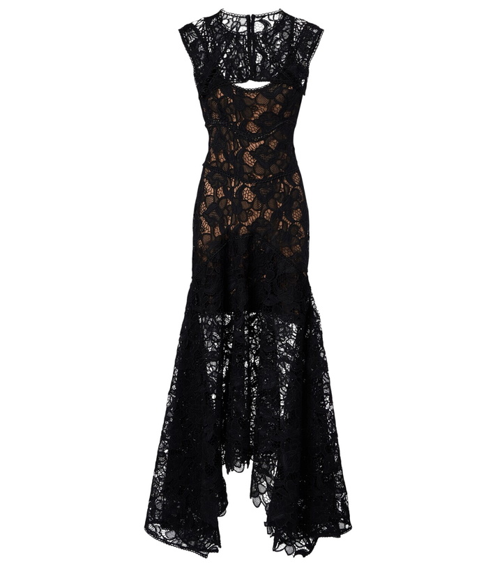 Photo: Costarellos Janica silk lace gown