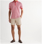 Sid Mashburn - Striped Cotton Polo Shirt - Red