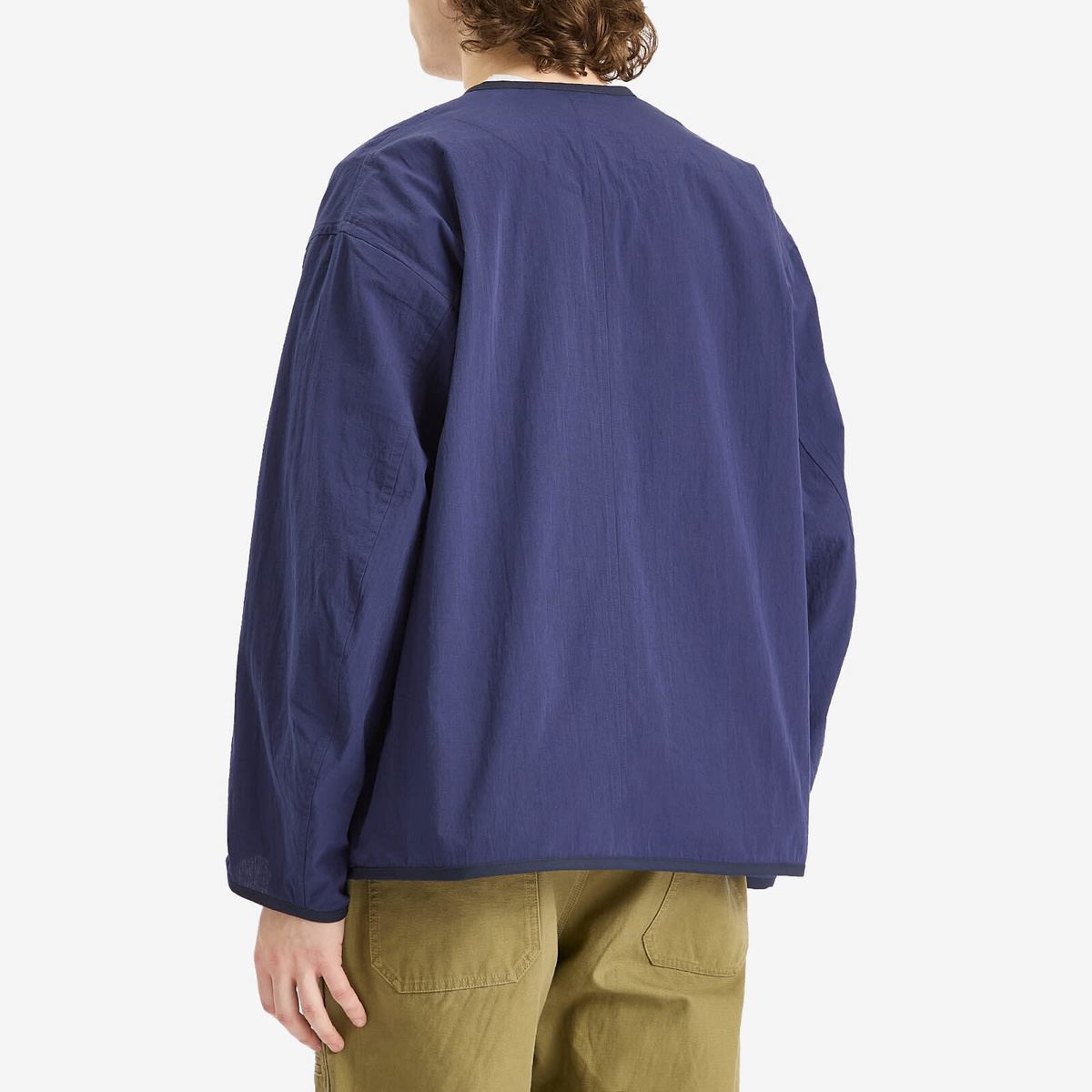 Danton Men's Snap Front Cardigan in Light Navy Danton