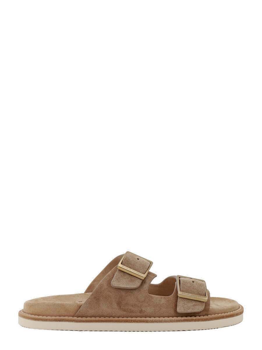 サンダル・ミュール BRUNELLO CUCINELLI Women Sandals MZSFC2873C7495 Beige Leather sandals for women | Brunello Cucinelli