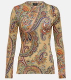 Etro Paisley jersey top