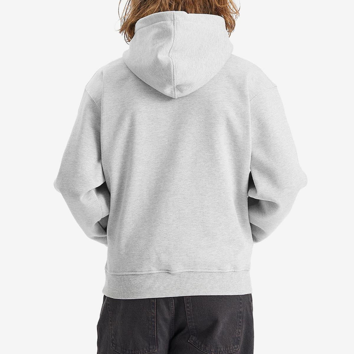 Daily Paper Men's Chain Stitch Oversized Hoodie in Grey