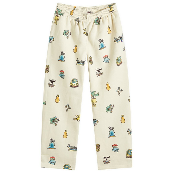 Photo: Champion Men's x Angelo Baque Washed Sweat Pants in Chalk White