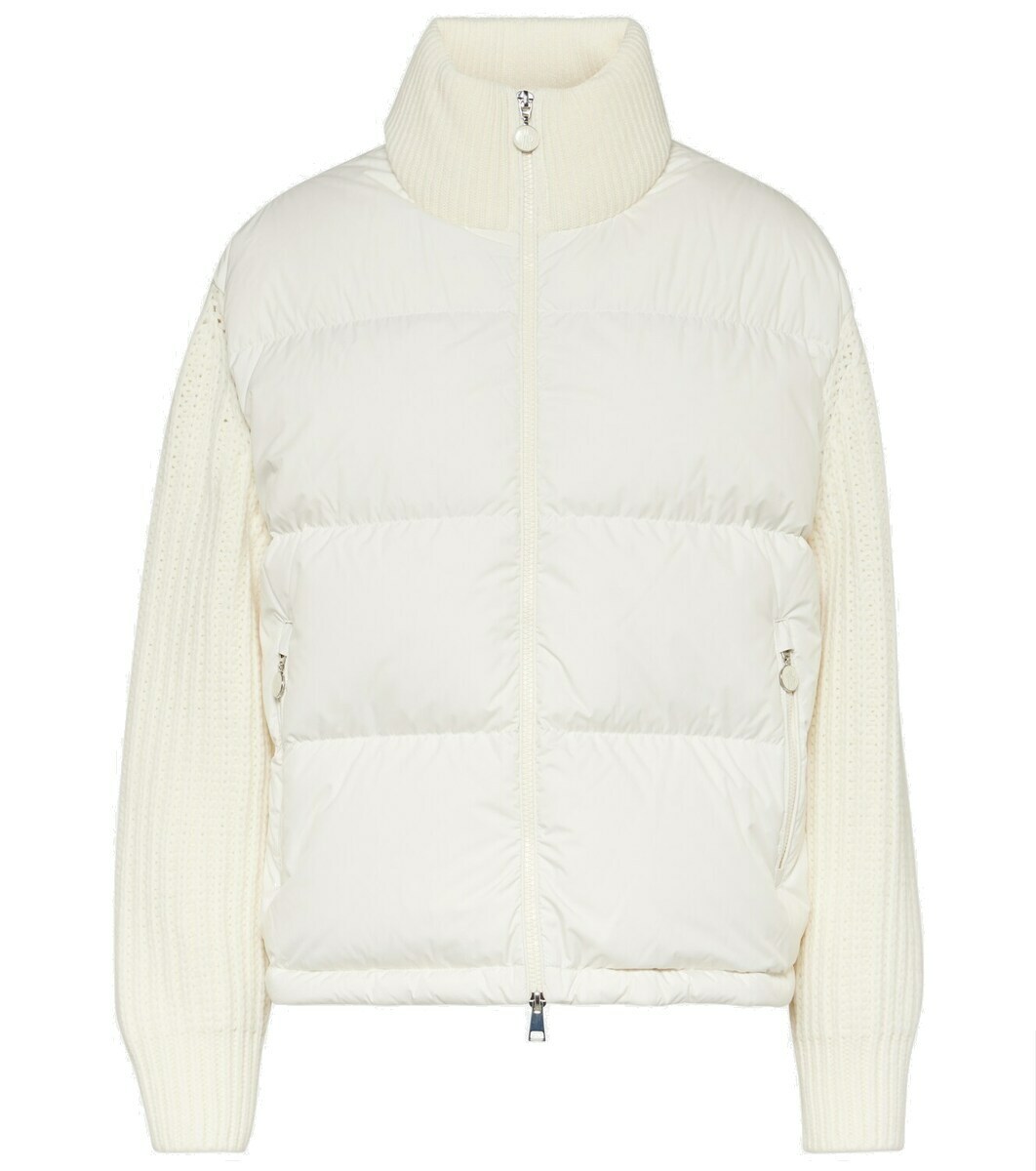 Moncler Wool-trimmed down jacket Moncler