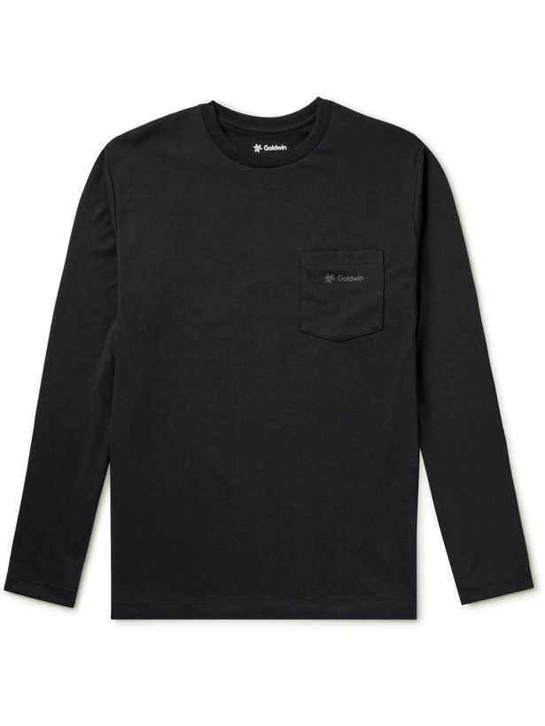 Photo: Goldwin - Logo-Print Jersey T-Shirt - Black