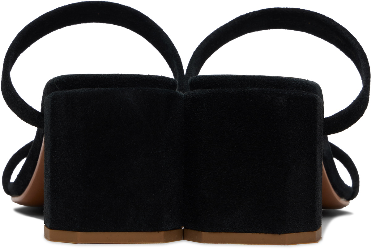 BY FAR Black Tanya Heeled Sandals
