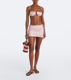 Montce Ruched miniskirt