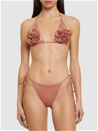 MAGDA BUTRYM Lycra 3d Flower Bikini Top