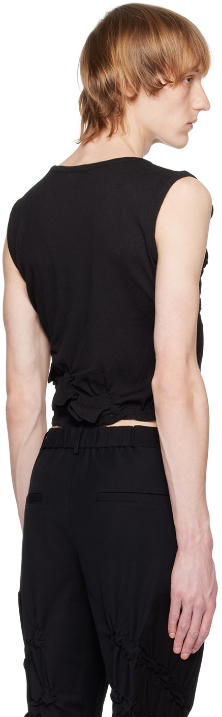 PONDER.ER Black Twisted Tank Top