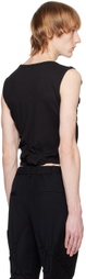PONDER.ER Black Twisted Tank Top