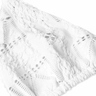 Frankies Bikinis Women's Tia Patchwork Bikini Top in White