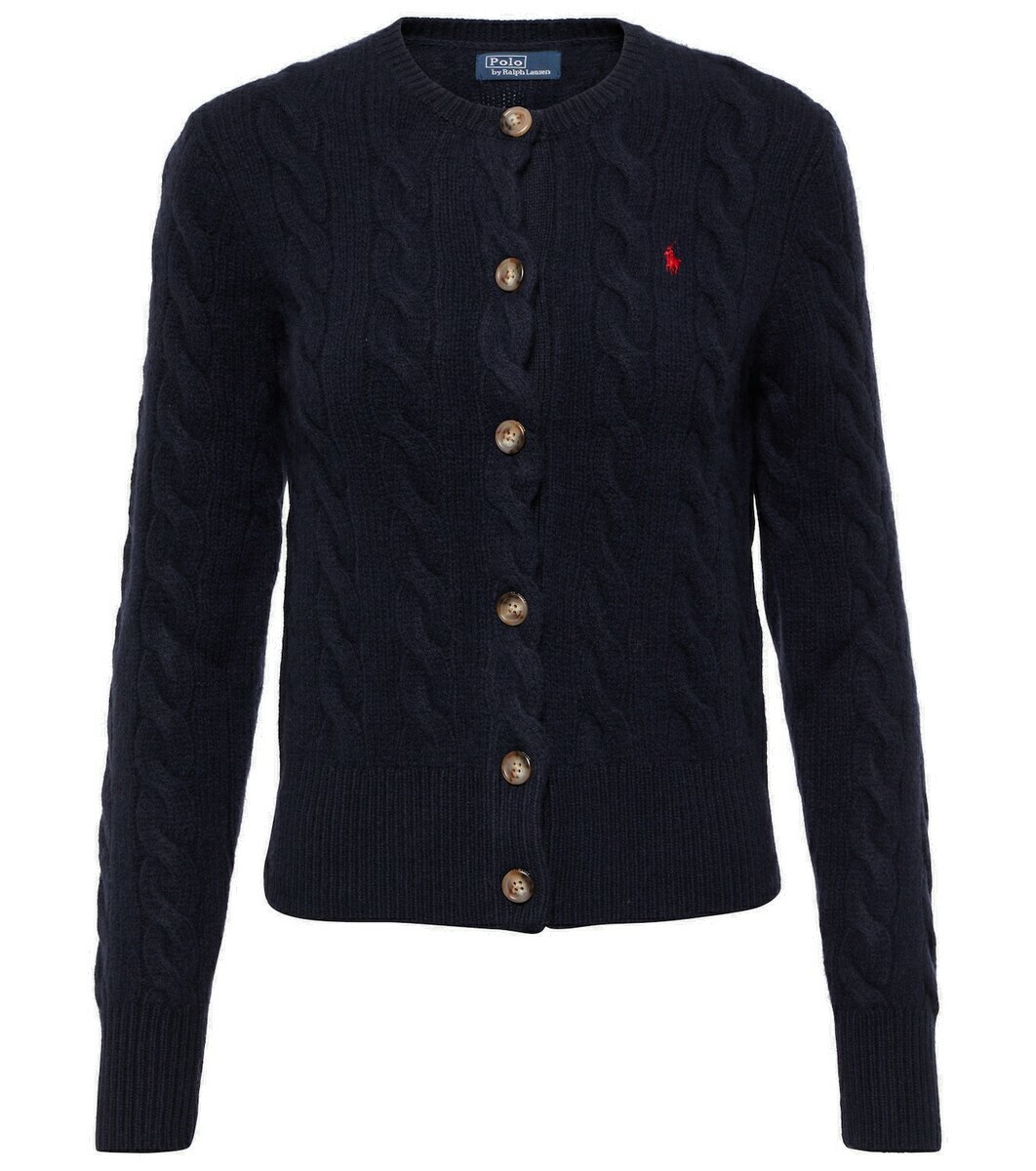 Polo Ralph Lauren Cable Knit Wool And Cashmere Cardigan Polo Ralph Lauren