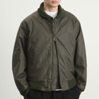 Engineered Garments Men's Waxed Cotton LL Jacket in Olive