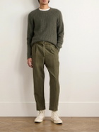 James Perse - Waffle-Knit Cashmere Sweater - Green
