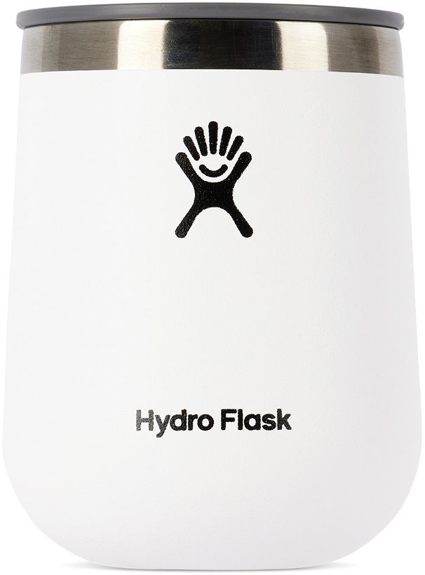 Photo: Hydro Flask White Stainless Steel Tumbler, 10 oz