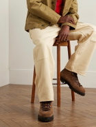 Yuketen - Vettore Leather-Trimmed Suede Boots - Brown