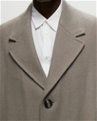 Ami Paris Oversized Coat Beige - Mens - Coats