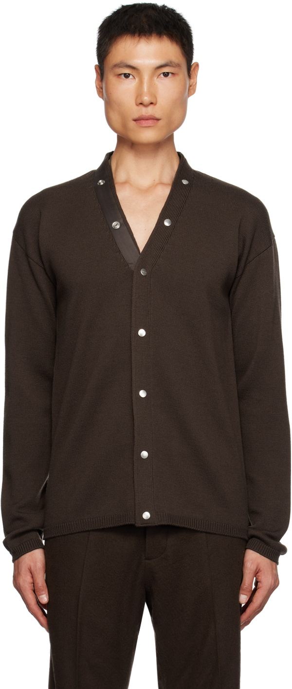 Rick Owens Brown Peter Cardigan Rick Owens
