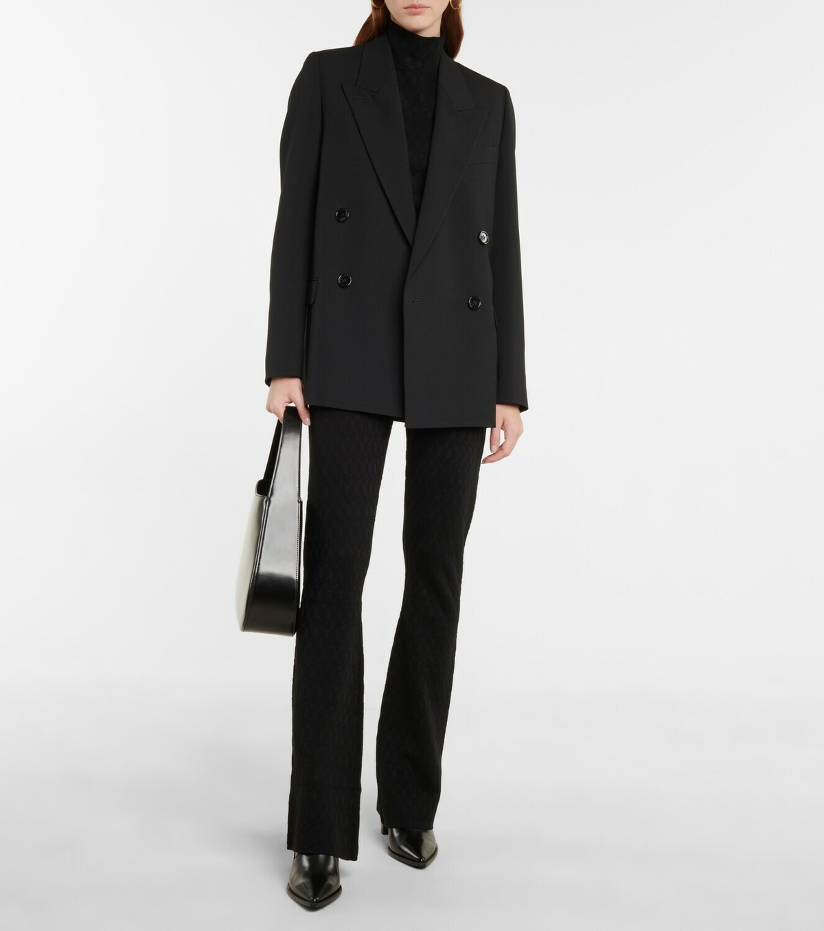 Dorothee Schumacher - Sleek Graphics flared jacquard leggings
