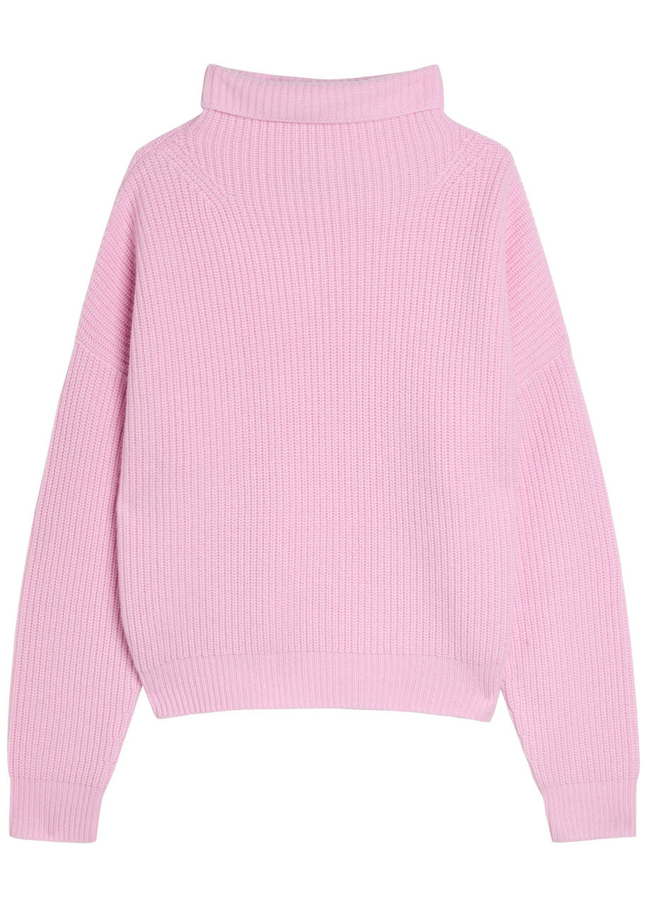 Isabel Marant Brooke Ribbed Wool and Cashmere-blend Jumper Pink
