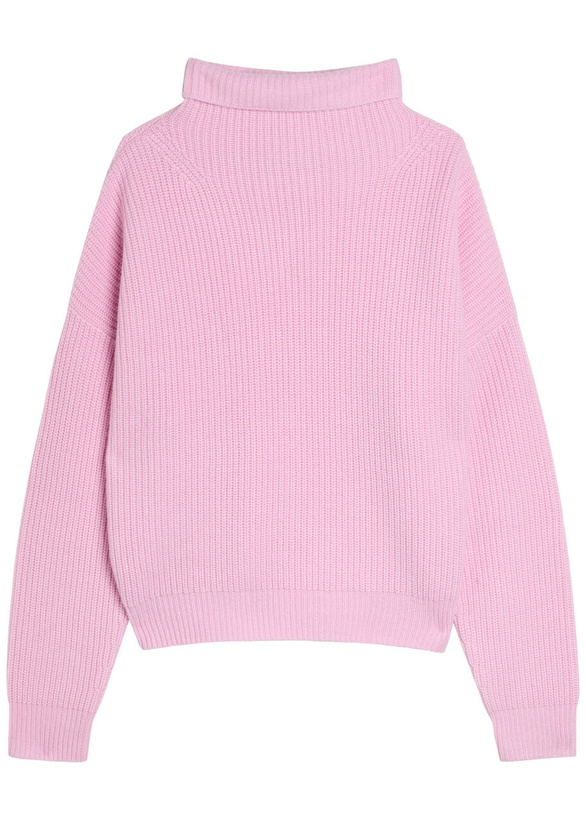 Photo: Isabel Marant Brooke Ribbed Wool and Cashmere-blend Jumper Pink