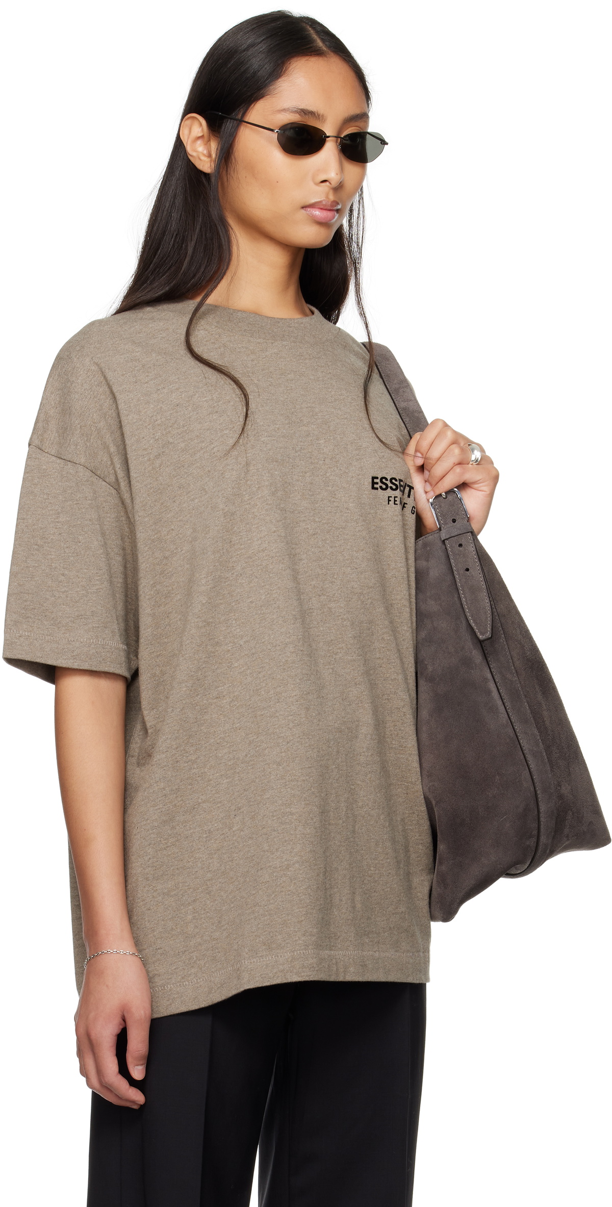 Fear of God ESSENTIALS Gray Classic Short Sleeve T-shirt Fear Of God ...