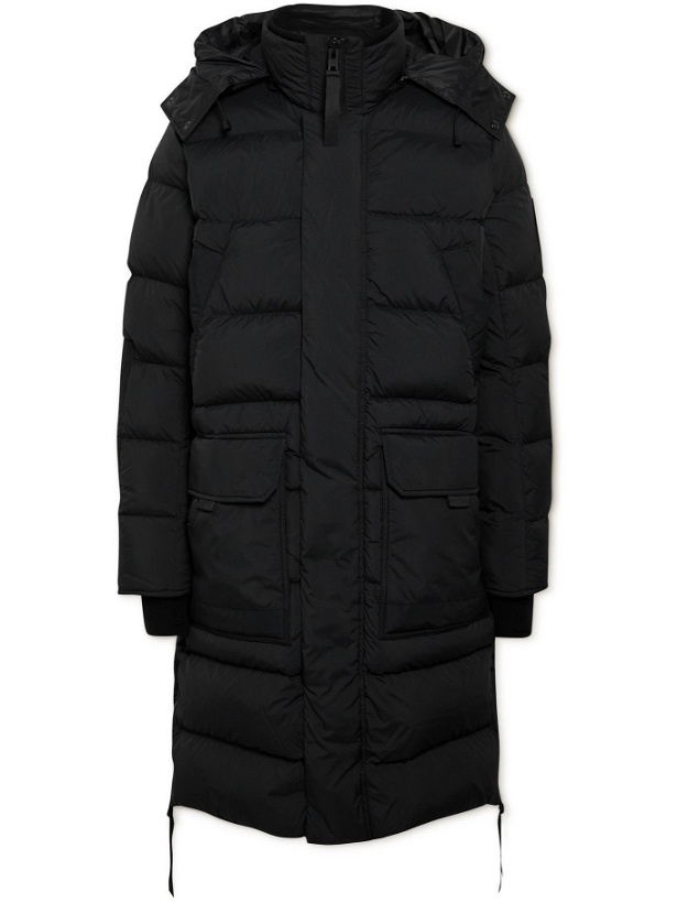 Photo: Canada Goose - Warwick Quilted Shell Down Hooded Parka - Black