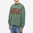 Moncler Men's Arch Logo Crew Sweat in Green