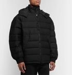 Y-3 - Logo-Print Quilted Shell Hooded Down Jacket - Black