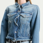 Acne Studios Women's Oleag Vintage Wiggle Denim Jacket in Mid Blue