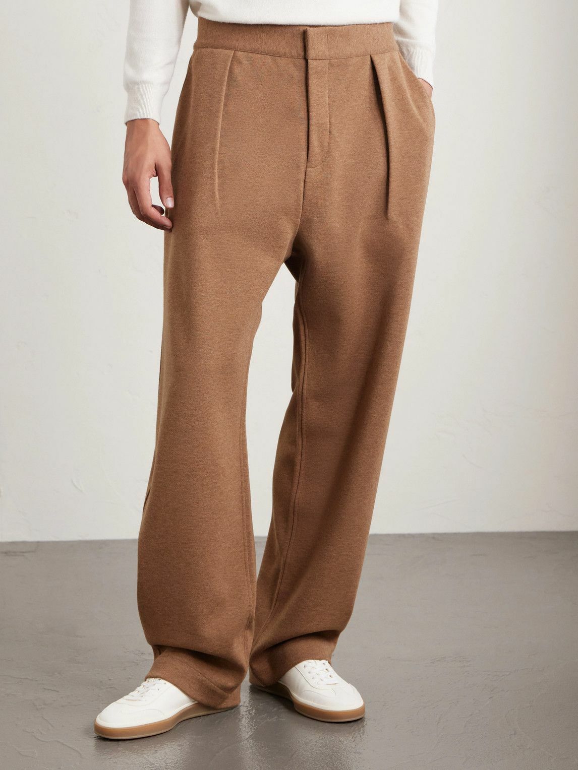 Loro Piana - Wide-Leg Wool and Cashmere-Blend Trousers - Brown