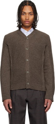 Comme des Garçons Homme Deux Brown Wool Cardigan