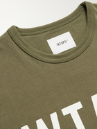 WTAPS - Banner Logo-Print Cotton-Jersey T-Shirt - Green