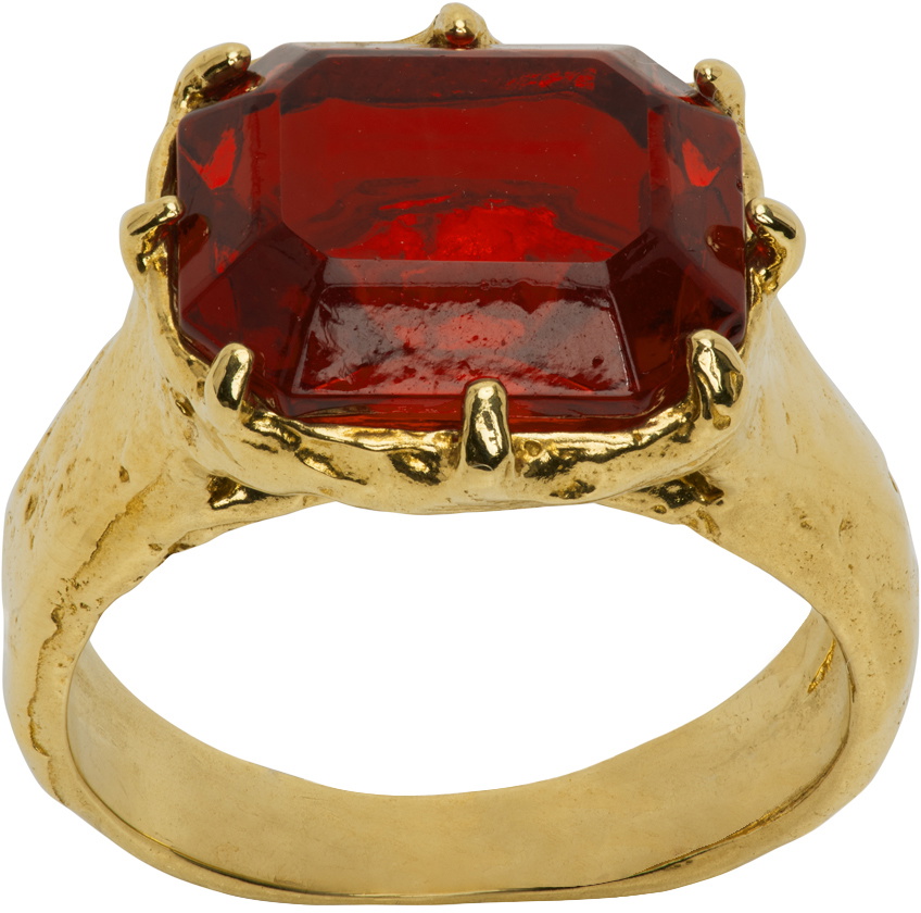 Mondo Mondo Gold & Red Majestic Ring Mondo Mondo