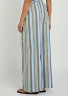 Faithfull The Brand Lane Striped Cotton and Linen-blend Trousers Blue