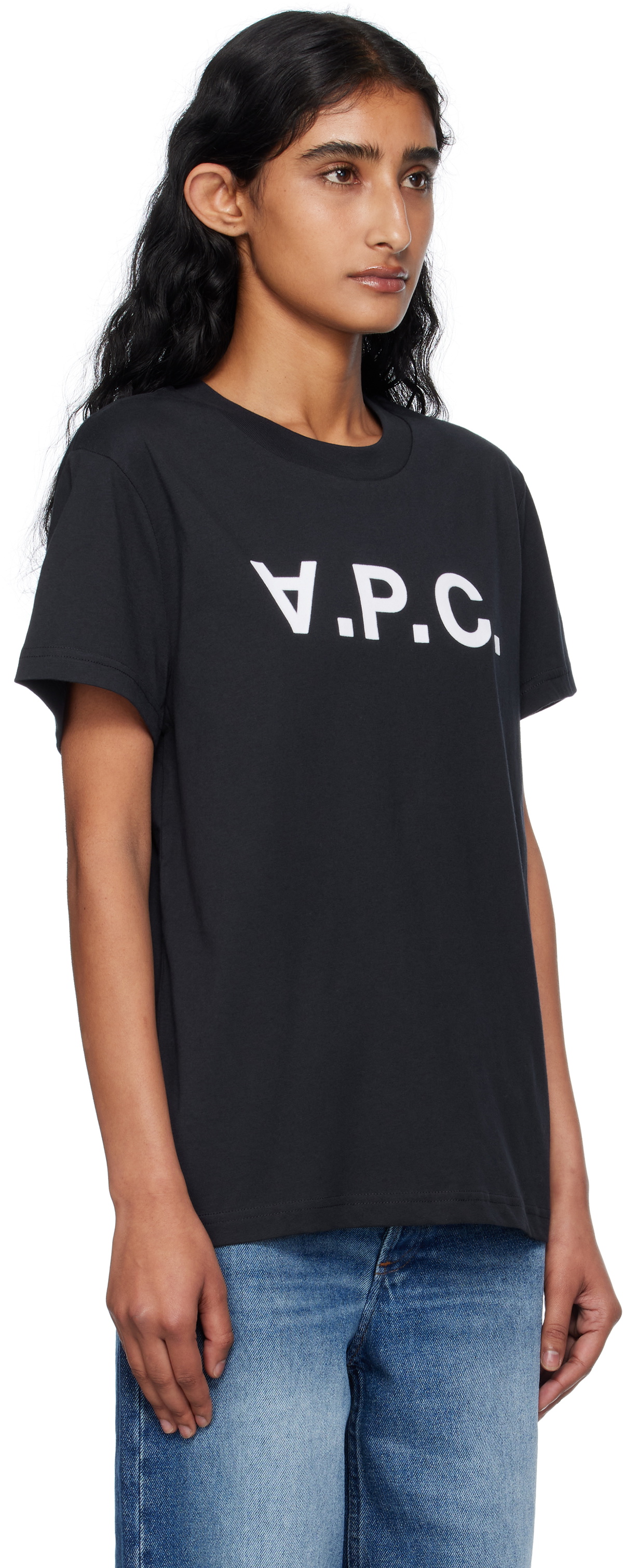 A.P.C. Navy Standard Grand 'VPC' T-shirt