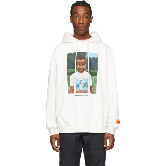 Photo: Heron Preston White Baby Ribs Hoodie