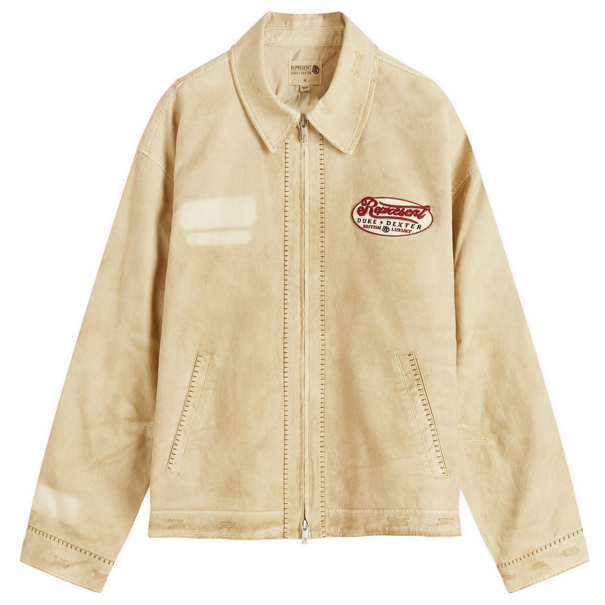 Represent Men's D+D Multi Patch Carpenter Jacket in Sand Represent