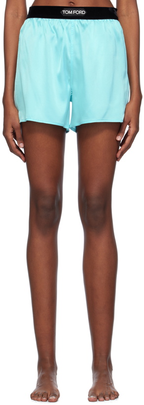 Photo: TOM FORD Blue Patch Shorts