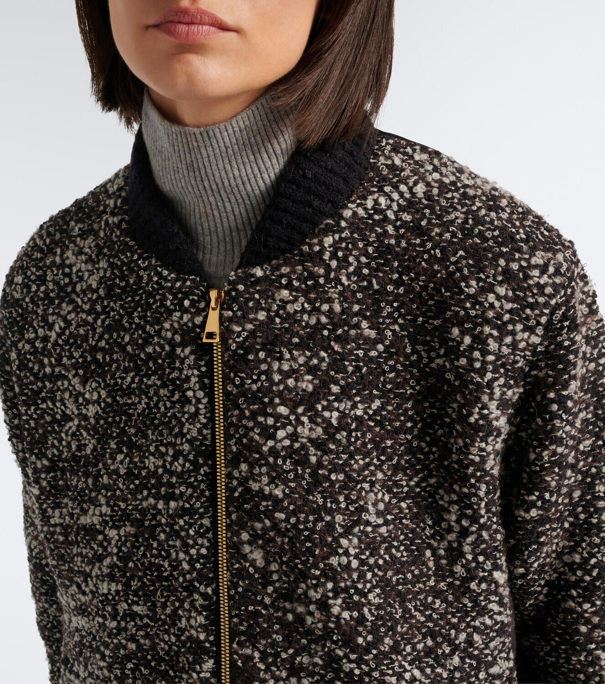 Moncler Cotton, wool, and alpaca-blend cardigan