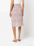 IRO - Wrap Silk Blend Midi Skirt