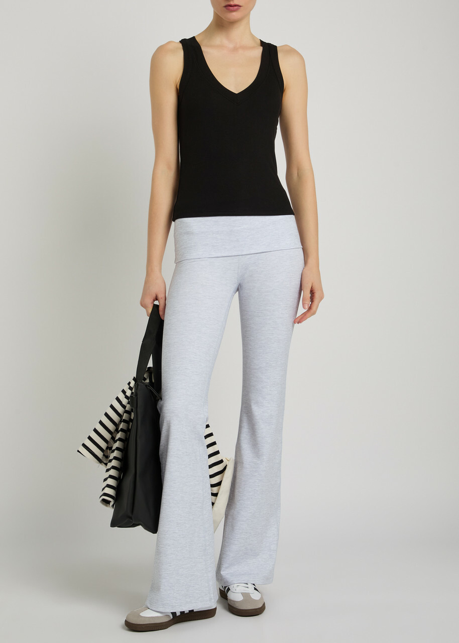 Tala Dayflex Flared-leg Stretch-jersey Leggings Grey