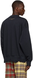 mastermind WORLD Navy Cotton Sweatshirt