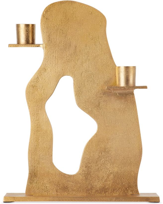 Photo: ferm LIVING Gold Erode Candle Holder