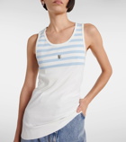 Givenchy 4G striped cotton tank top