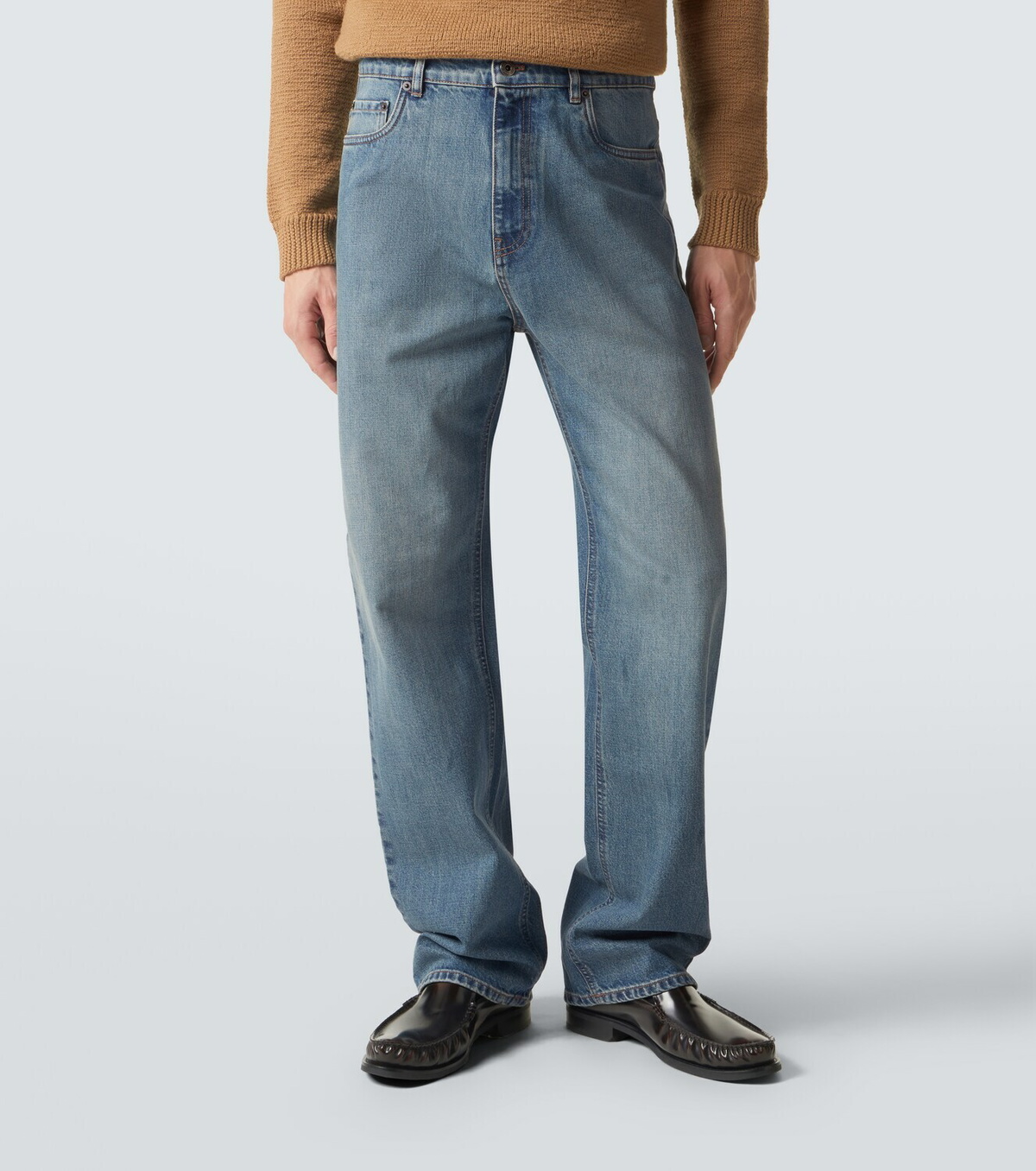 Miu Miu Logo straight jeans