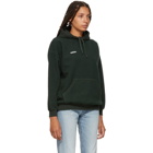 Vetements Green Fitted Inside Out Hoodie